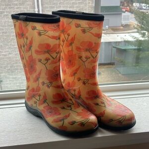Floral Rain Boots